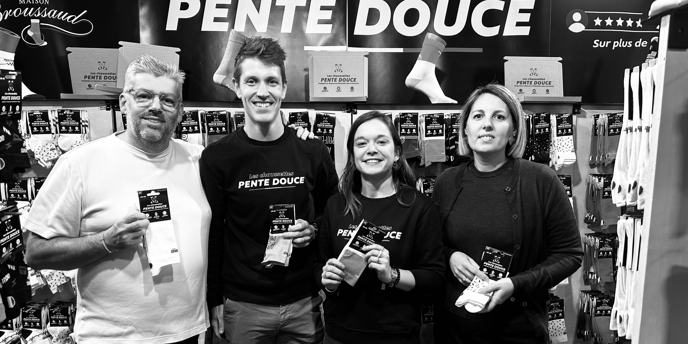 Pente Douce x Maison Broussaud: an exceptional collaboration focused on Made in France sports socks