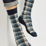 The Tartans - men's socks - navy cotton