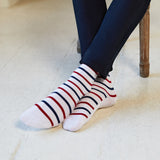 The sailor's shirt - men's socks - white cotton