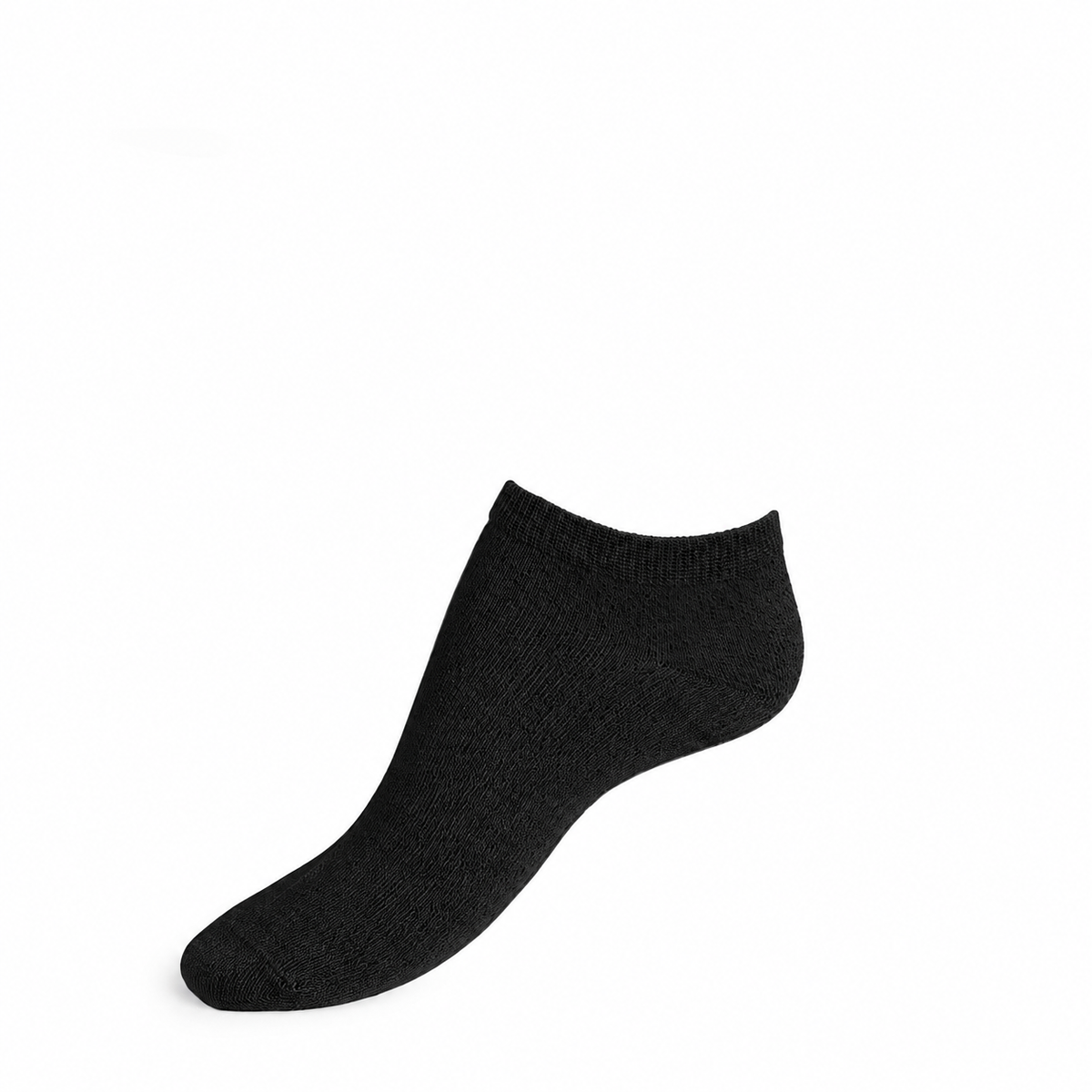 Les invisibles - women's socks - black cotton