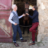 Les Cavaliers - chaussettes homme - coton marine