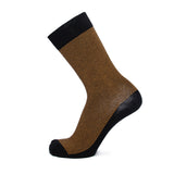 Les Millerayes - chaussette homme - coton noir et ocre