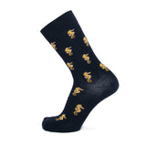 Les Hippocampes - chaussettes homme - coton marine