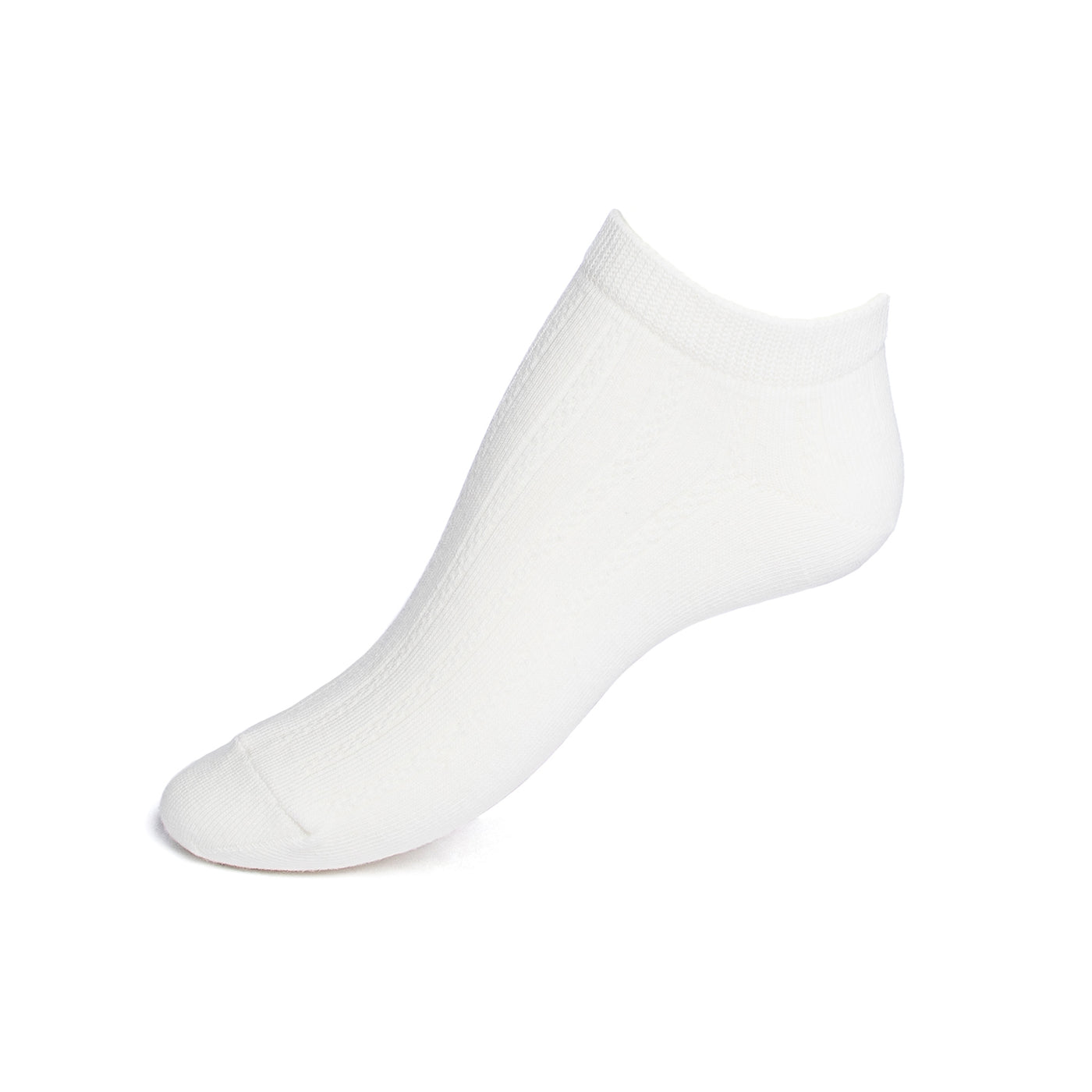 Les Côtes ajourées - women's socks - white cotton