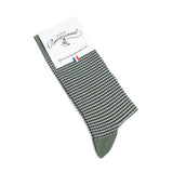 Les Caviar - chaussettes homme - coton kaki