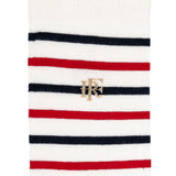Les marinières bleu blanc rouge Elysée x Maison Broussaud - chaussettes homme - coton blanc