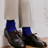 Scottish thread - men's socks - blue cotton