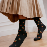 Glands - chaussettes femme - laine noire