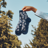 Les mésanges - chaussettes femme - coton marine