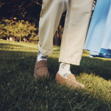 Les oliviers - chaussettes homme - coton blanc