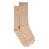 Les unies - chaussettes homme - coton beige