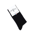 Les unies - chaussettes homme - coton noir