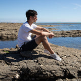 Les rayées blanchi-marine
