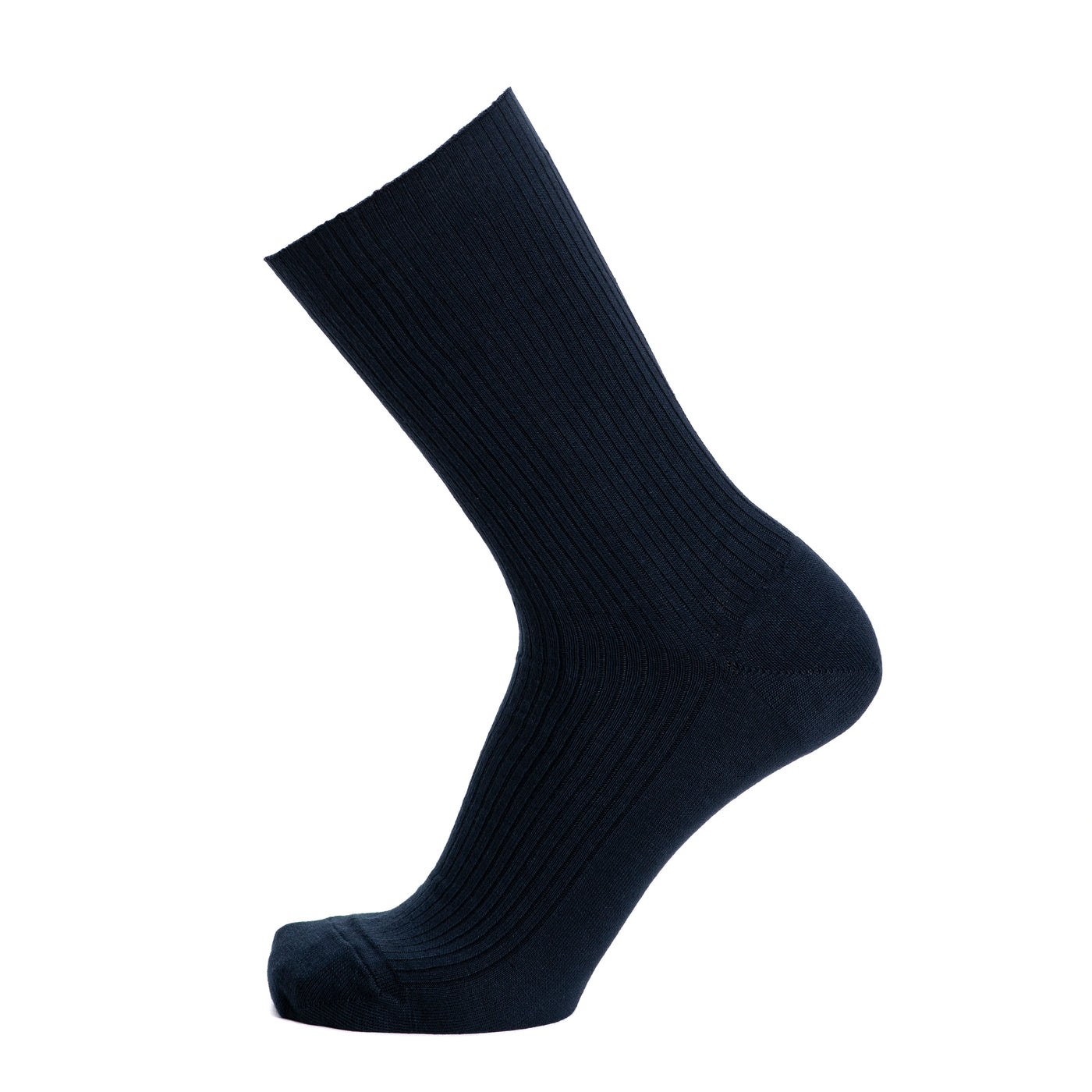 Non-compressing - men's socks - navy cotton