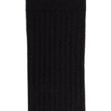 High unies - women's socks - black cotton