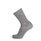 Les Papayes - chaussettes homme - coton gris