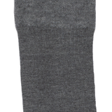 Les côtelées fines - chaussettes homme - coton gris-clair
