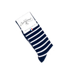 The sailor's shirt - men's socks - blue cotton