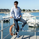 Le Marin - chaussette homme - coton denim