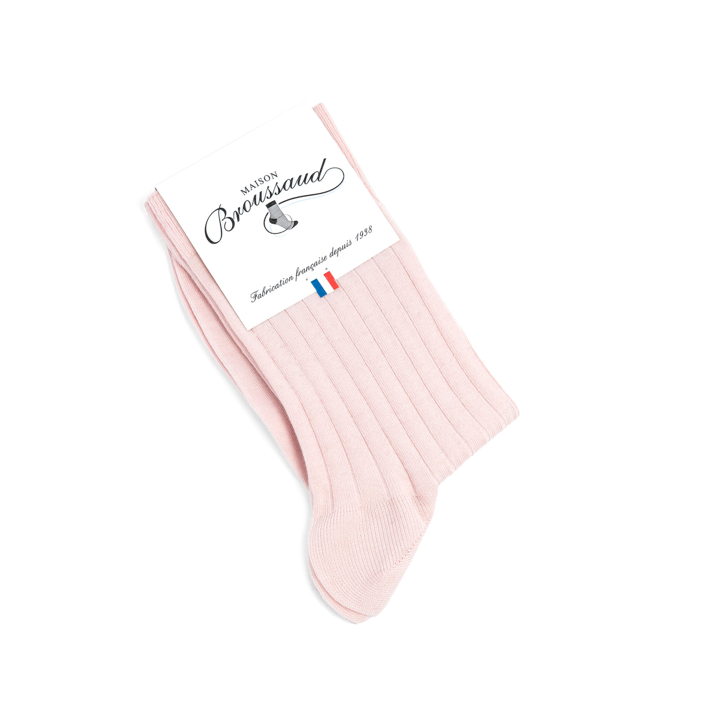 Les Côtes - chaussette femme - coton rose
