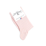 Les Côtes - chaussette femme - coton rose
