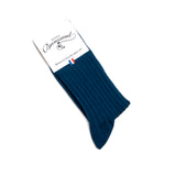 Les Côtes - chaussette homme - coton bleu