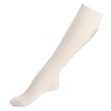 Les torsades - chaussettes femme - coton blanc