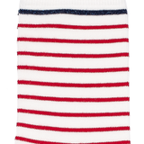 Les marinières Armor-lux x Maison Broussaud - chaussettes femme - coton écru rouge marine