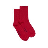 Armor-lux x Maison Broussaud ribbed socks - women's socks - red cotton
