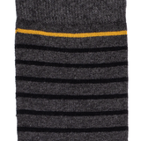 Les marinières Armor-lux x Maison Broussaud - chaussettes homme - coton anthracite jaune
