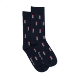 Les phares Armor-lux x Maison Broussaud - chaussettes homme - coton marine