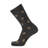Les ancres Armor-lux x Maison Broussaud - chaussettes homme - coton gris
