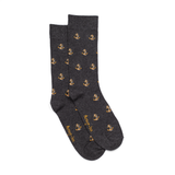 Les ancres Armor-lux x Maison Broussaud - chaussettes homme - coton gris
