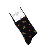 Tassels - men's socks - black wool