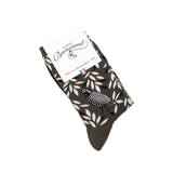 Oiseau - chaussettes femme - coton kaki