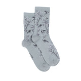 Les tropiques - chaussettes femme - coton gris