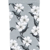 Les mi-bas fleurs - chaussettes femme - coton pluie