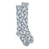 Les mi-bas fleurs - chaussettes femme - coton pluie