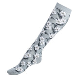 Les mi-bas fleurs - chaussettes femme - coton pluie