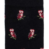 Owls - men's socks - black cotton