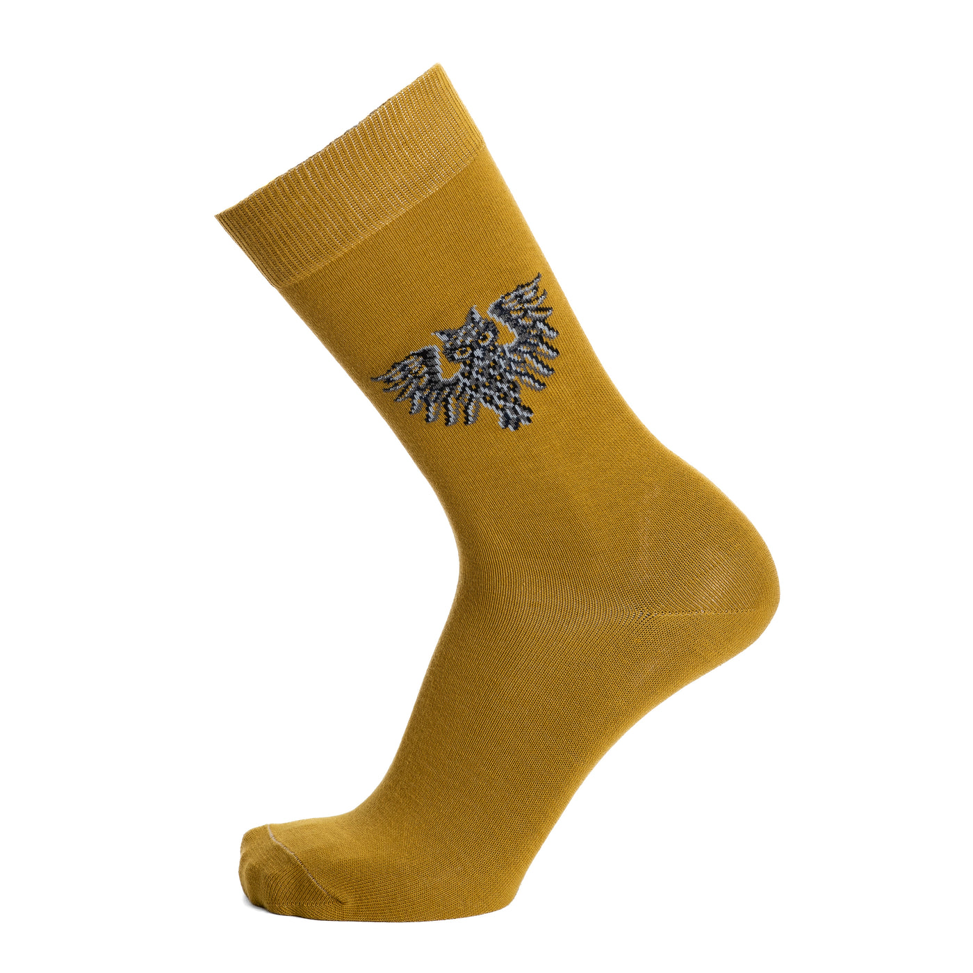 Owls - Men's Socks - Olive Cotton