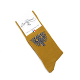 Owls - Men's Socks - Olive Cotton