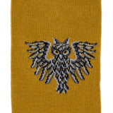 Owls - Men's Socks - Olive Cotton