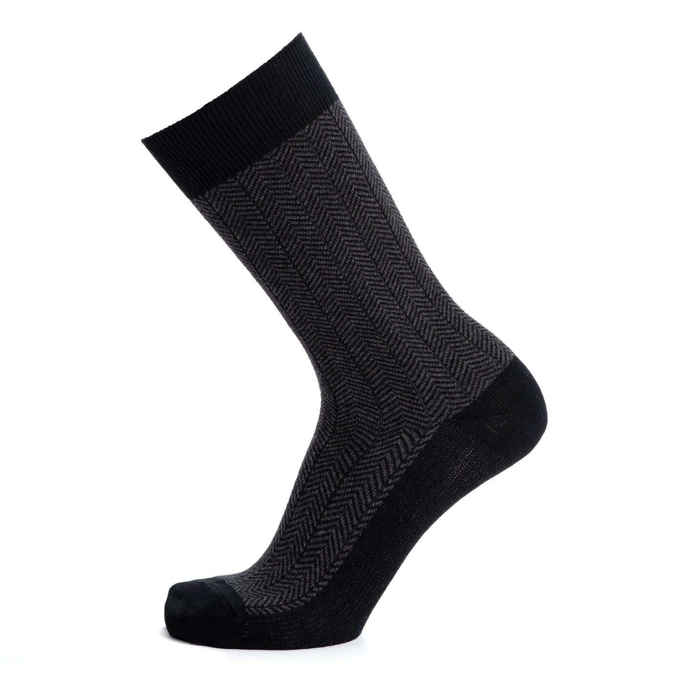 Chevrons - Men's socks - Black cotton