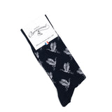 The Birds - Men's Socks - Navy Cotton