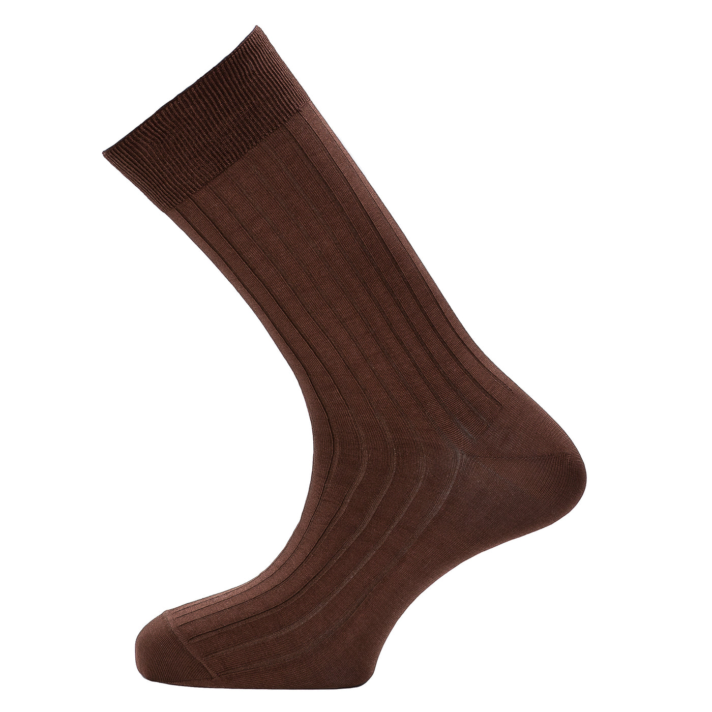 Les fils d'Ecosse - chaussettes homme - coton marron