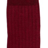 Scottish thread - men's socks - burgundy cotton