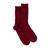 Scottish thread - men's socks - burgundy cotton