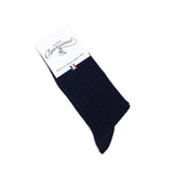 Les fils d'Ecosse - chaussettes homme - coton marine