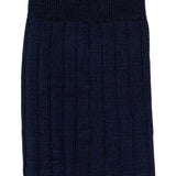 Les fils d'Ecosse - chaussettes homme - coton marine